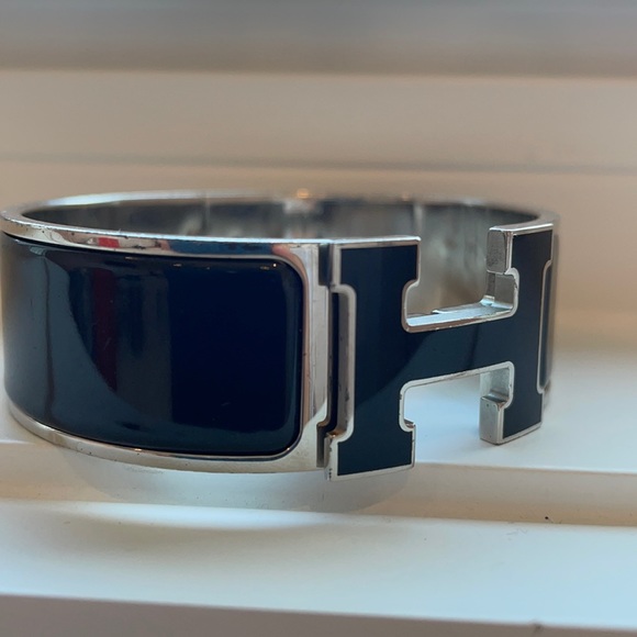 RARE Hermès Enamel Wide Clic Clac H Bracelet - Picture 9 of 14